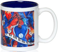 Ceramic Mugs: 11oz Two Tone Photo Mugs